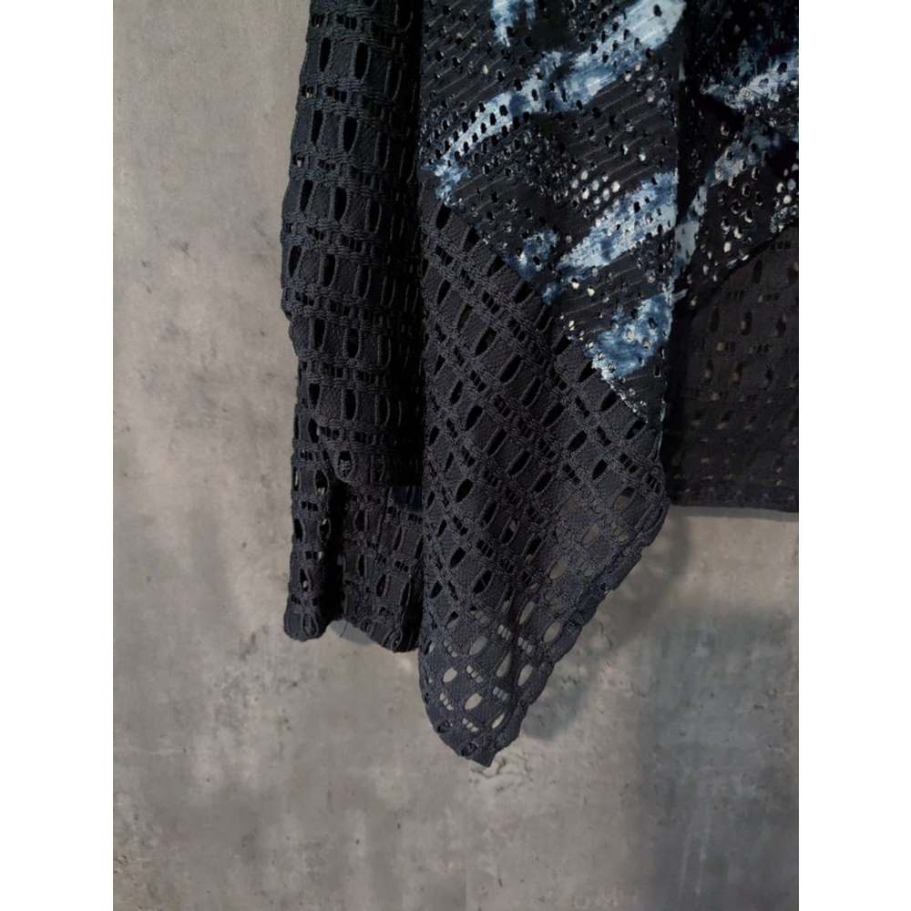 Women's Mona Leah Couture Cardigan Size S Blue Black - Picture 2 of 10